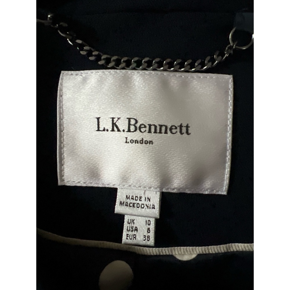 LK Bennett Navy Double-Breasted Pea Coat - Picture 3 of 4